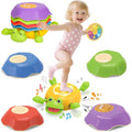 Kids Light Up & Sound Stepping Stones Set - Frog Path Jumping Toy, 5 Pieces