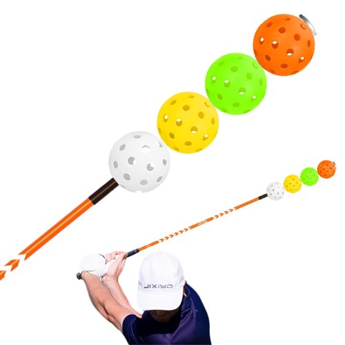 Dazzling Speed Distance Golf Swing Trainer & Warm-Up Aid – Aero Resistance Lag Stick with LED Light for Power, Rhythm & Tempo Training