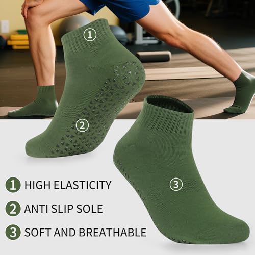 100 Pairs Non-Slip Socks Bulk Pack for Hospital, Yoga, Gym & Work Safety