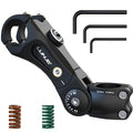 LUNJE Black 120° Adjustable Bicycle Suspension Stem for MTB Gravel & Hybrid Bikes