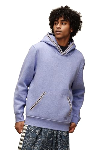 Men's Tasman Hoodie - Cozy Cotton-Poly Blend, Dusted Iris Heather, Small
