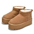 Project Cloud Women's Chestnut Waterproof Leather Ankle Boots - Size 11