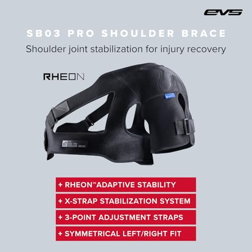 EVS SB03 Pro Shoulder Support Medium Black - Dynamic Support & Recovery