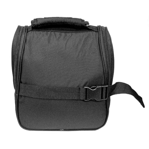 Insulated Cooler Bag Holds 12 Cans - Black, Attachable to Cart Handle