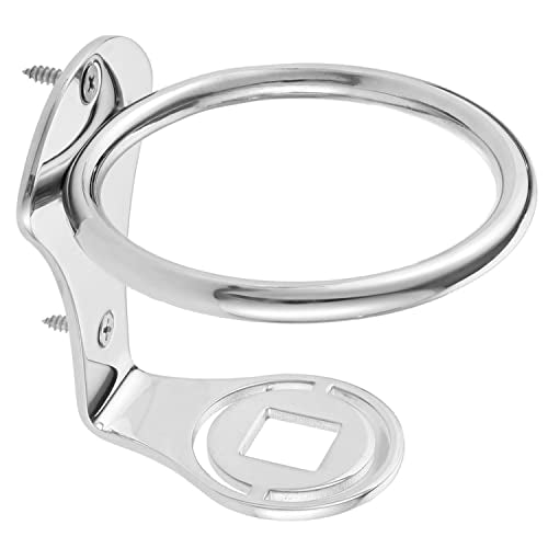 Marine Stainless Steel Drink Holder Cup Mount for Boat Yacht Deck