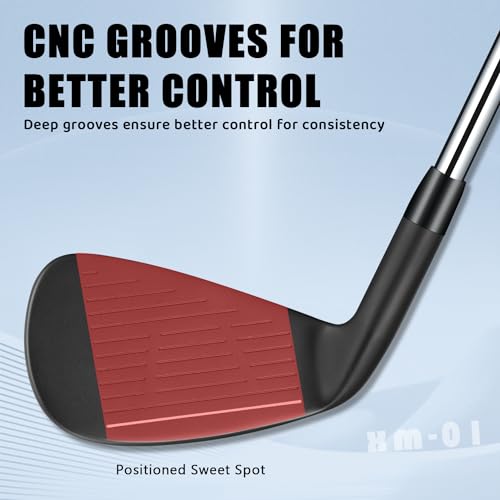 XINGGM Left-Handed Golf Irons Set 2 Pcs Premium Steel Shaft for Men, Stiff Flex