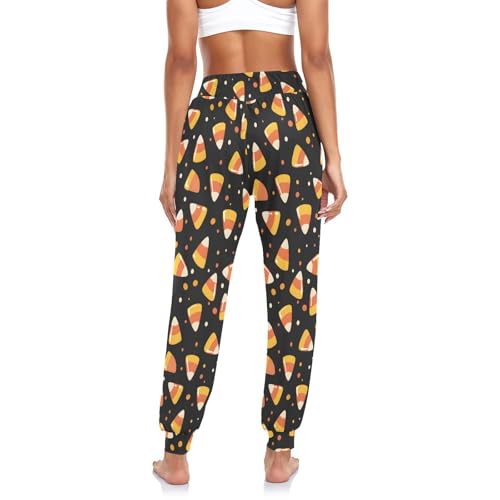 Boho Yoga Pants for Women Medium Multicolour High Waist Joggers for Workout & Lounge