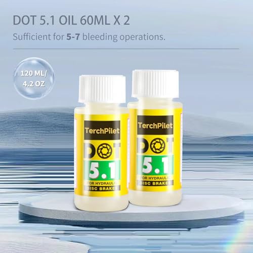 High Performance DOT 5.1 Brake Fluid for Bicycle Hydraulic Disc Brakes 120ml
