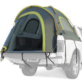 JOYTUTUS 5-5.2 Ft Gray Green Pickup Truck Tent Waterproof Double Layer for 2 Person, Aluminum Poles