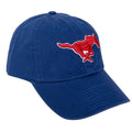 Blue Embroidered Baseball Hat with Desert Cactus Logo - Southern Methodist SMU