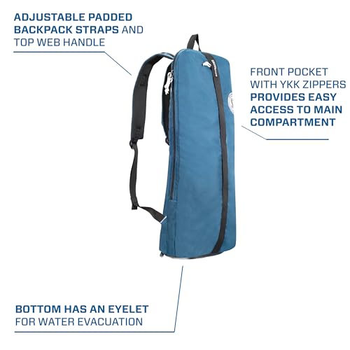 Dive Bag Backpack with Fins & Snorkel Storage - 10L Water-Resistant Carryall