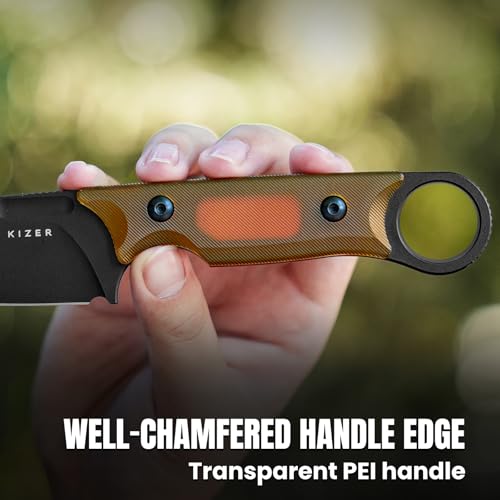 Kizer Cabox Fixed Blade Hunting Knife PEI Variation 3.36" Nitro V Steel