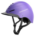 OutdoorMaster Equestrian Helmet Small Matte Purple Breathable Horse Riding Helmet with Visor
