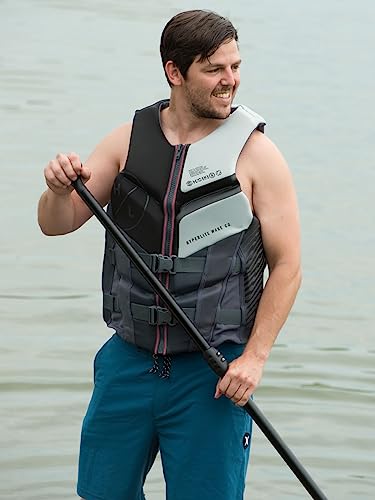 Men's Large Black Life Jacket - Coast Guard Approved Water Sports Buoyancy Aid