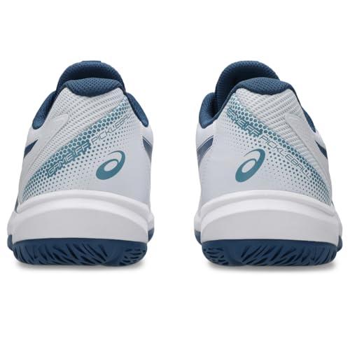 ASICS Men's Game FlyteFoam Pickleball Shoes White/Twilight Blue - Lightweight Supportive Court Footwear