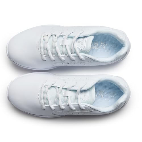 Rebel Athletic Rise White Cheer Shoes - Size 8, Stable Cushion Support