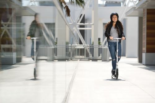 Razor A6 Kick Scooter White for Taller Riders - Adjustable Handlebar, 10" Wheels, Foldable