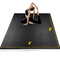 Large Exercise Mat 8x4ft Extra Thick Non-Slip Workout Floor Mat for Home Gym
