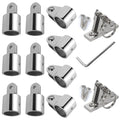 OUBULU 7/8 Inch Stainless Steel Bimini Top Hardware Kit - 12 PCS Boat Fittings Replacement