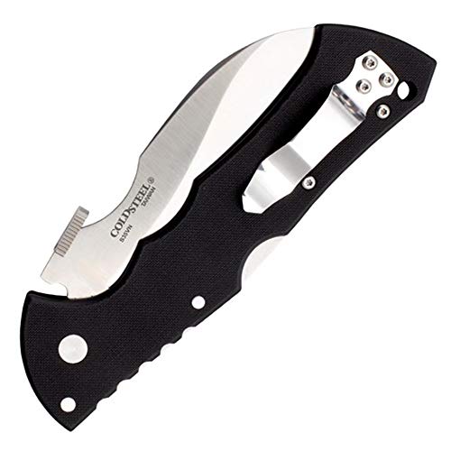 Cold Steel Black Talon II Serrated Folding Knife 4" S35VN Blade, G-10 Handle, Tri-Ad Lock