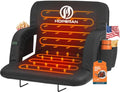 HOPERAN Black 21-Inch Heated Stadium Seat with Back Support & Dual Control