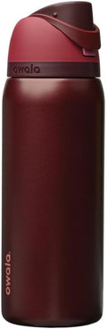 Owala FreeSip Insulated Stainless Steel Water Bottle - BPA-Free, 32 Oz, Black Cherry | Perfect for Travel