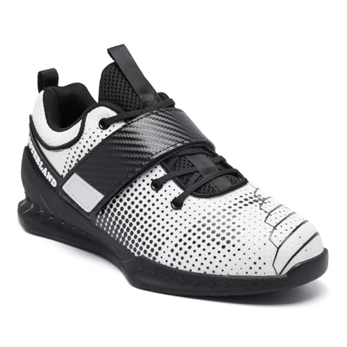 Osterland Weightlifting Shoes for Men Women 10 Wide Women / 8.5 Men Black White