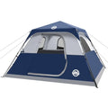 ADSMART 6-Person Waterproof Instant Tent Camping Tent Dark Blue - Easy Setup, Windproof, Lightweight