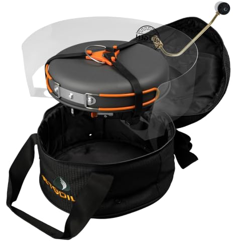 Jetboil HalfGen Camping Stove with 9-Inch Nonstick Fry Pan - Portable Outdoor Cooking System