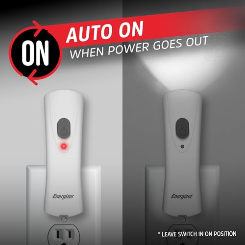 Energizer Auto-On Rechargeable LED Flashlights 6-Pack White for Power Outages