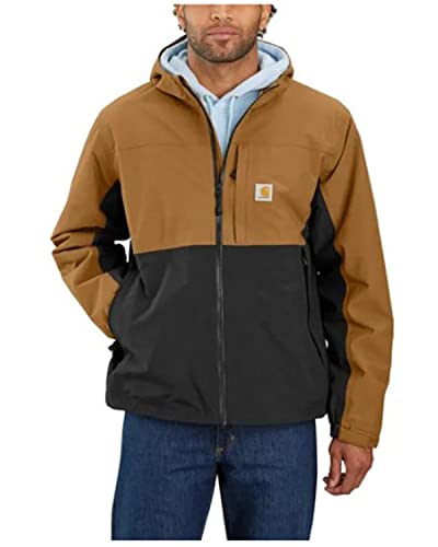 Carhartt Men's Monterey Waterproof Jacket - Large, Brown/Black
