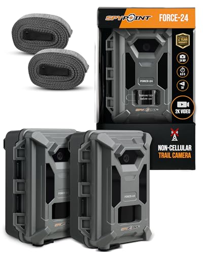 SPYPOINT FORCE-24 2-Pack No Cellular Trail Camera with Night Vision & 2K Video