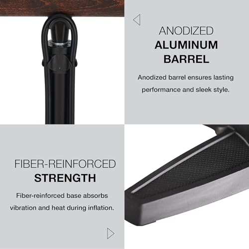 Zefal Profil Max FP60 Floor Pump with Beech Wood Handle & High-Pressure Gauge