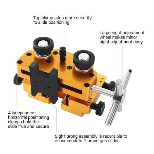 Sight Pusher Tool with Heavy-Duty Aluminum Frame and Rotatable Sight Prong - Aluminum Variation