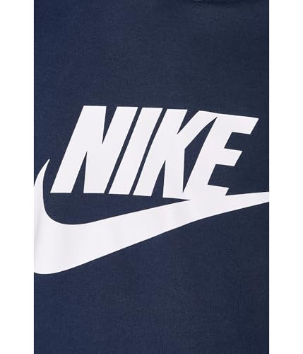 Nike Men's XX-Large Obsidian/White Pull-over Fleece Hoodie - Casual Sweatshirt