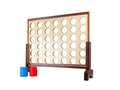 Giant Four-in-a-Row Lawn Game - Outdoor Wooden Family Game for Camping & Tailgating