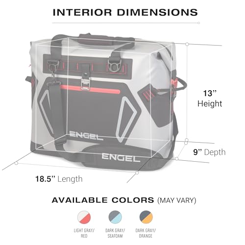Engel HD30 32 Qt Soft-Sided Cooler Bag Dark Gray/Seafoam - Insulated Outdoor Tote