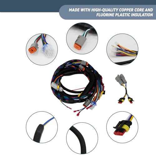 Golf Cart Wiring Harness for Club Car Precedent Gray Controller - Model #1515-5201 (Variation: Gray Controller)