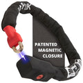 Seatylock Viking Bike Chain Lock 35.41 in Silver Rated Magnetic Security