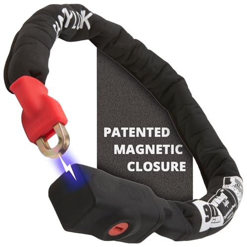 Seatylock Viking Bike Chain Lock 35.41 in Silver Rated Magnetic Security