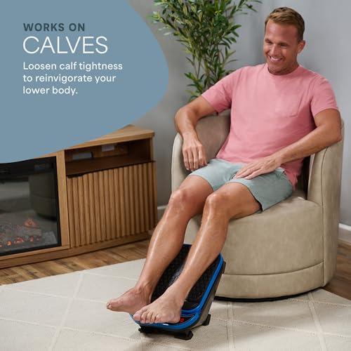 VibraFlow Foot Massager for Neuropathy & Pain Relief - Blue, Standard