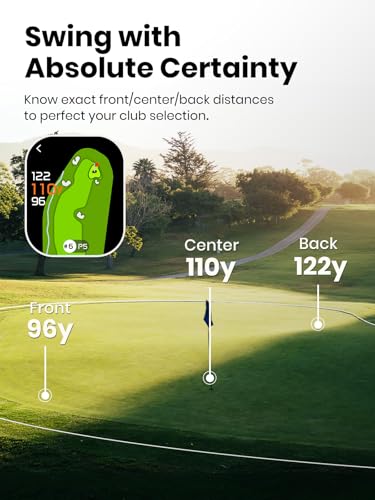 MiLESEEY G1 Touchscreen & GPS Golf Rangefinder - Black, 43,000+ Courses