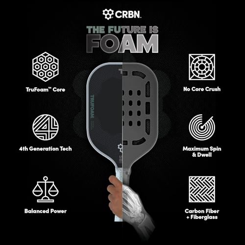 CRBN Pickleball Paddle - TruFoam Genesis Elongated 14mm Performance Paddle