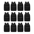 Winterlace 12 Pack Black 17 Inch Lightweight School & Travel Backpacks