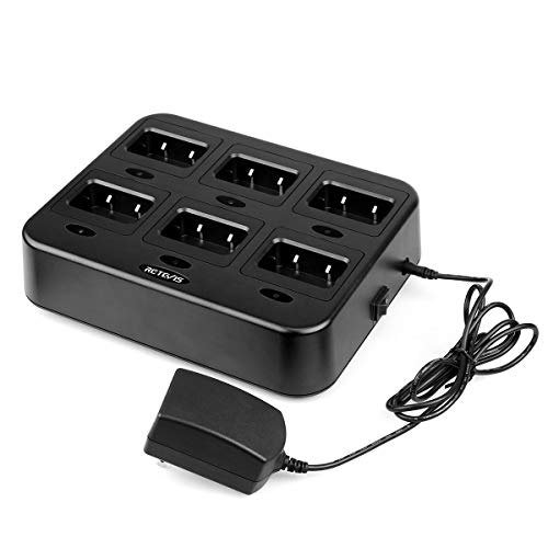Retevis RT21/H-777S Six-Way Radio Charger - Multi-Unit Rapid Gang Charging Station