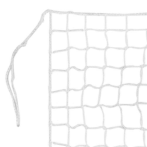 10x30ft Baseball Softball & Soccer Practice Barrier Net with Reinforced Rope Border - White Nylon Knotless Mesh