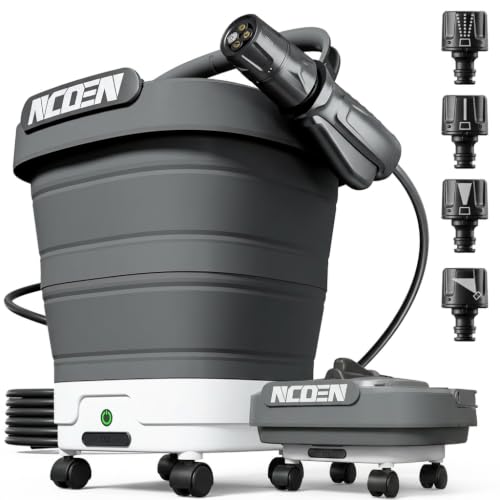 NCOEN Space Gray Portable Pressure Washer 290 PSI Foldable Tank Hand Sprayer