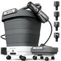 NCOEN Space Gray Portable Pressure Washer 290 PSI Foldable Tank Hand Sprayer