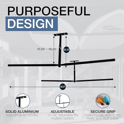StoreYourBoard Adjustable 2-Kayak Ceiling Rack – Overhead Garage Kayak Storage