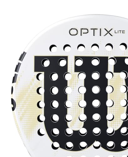 Wilson Optix V2 Lite White Lightweight Padel Racket for Beginners